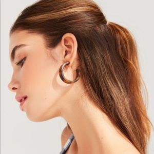 Urban Outfitters Tortoise shell hoops